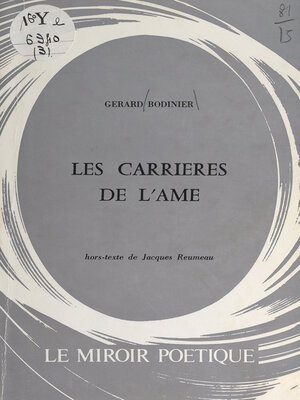 cover image of Les carrières de l'âme